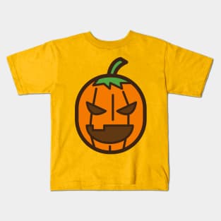 Doodle Pumpkin Head Kids T-Shirt